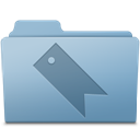 Favorites Folder Blue icon